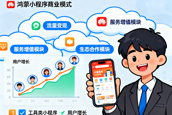 鸿蒙小程序商业模式与成功案例，展示其商业应用价值