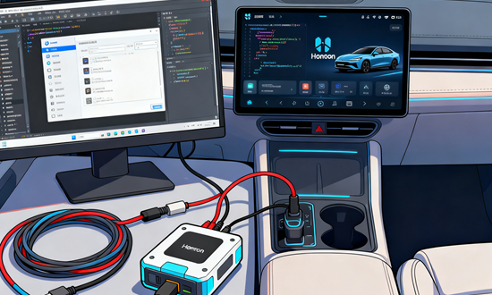 鸿蒙车机互联 APP 开发中环境搭建与项目初始化的场景图