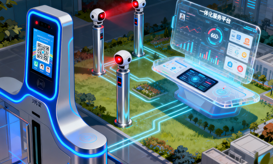 展现智慧园区中鸿蒙门禁、安防与服务一体化平台的开发场景，以及分布式能力重塑园区数字化底座的技术架构