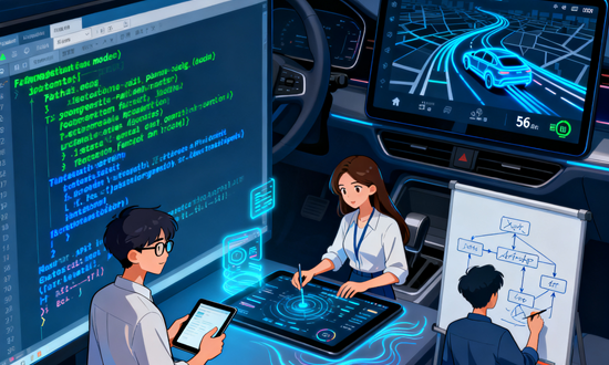 呈现鸿蒙车机互联 APP 核心功能模块开发实战的场景