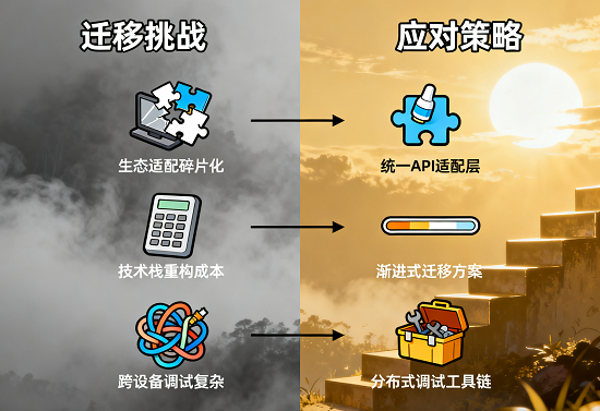 围绕专业工具类 APP 鸿蒙化迁移的挑战与应对策略，以计算器、笔记应用为例